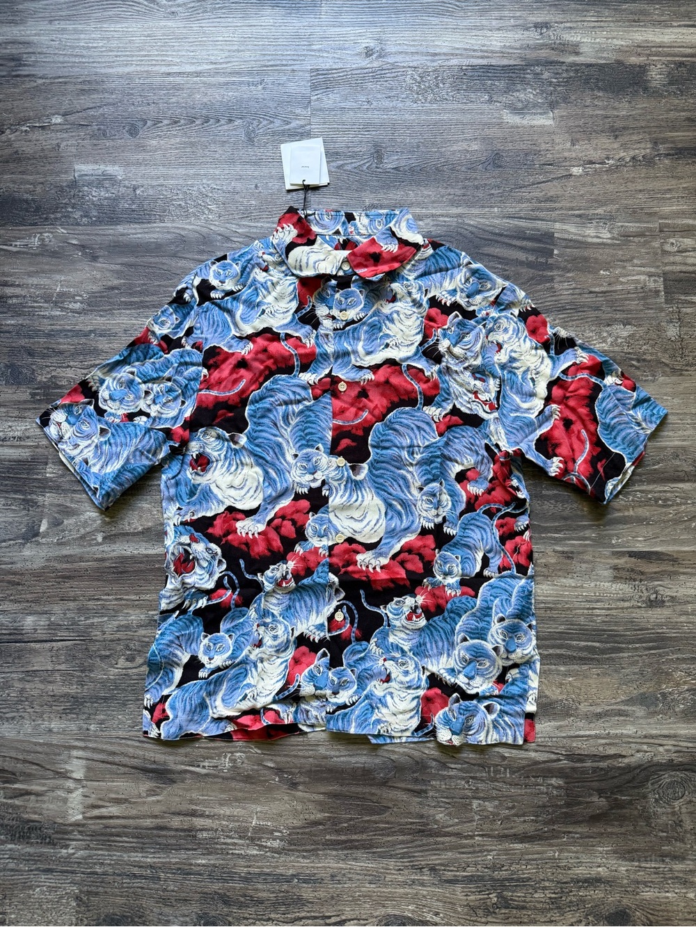 NWT - Sandro Tiger Short Sleeve Shirt